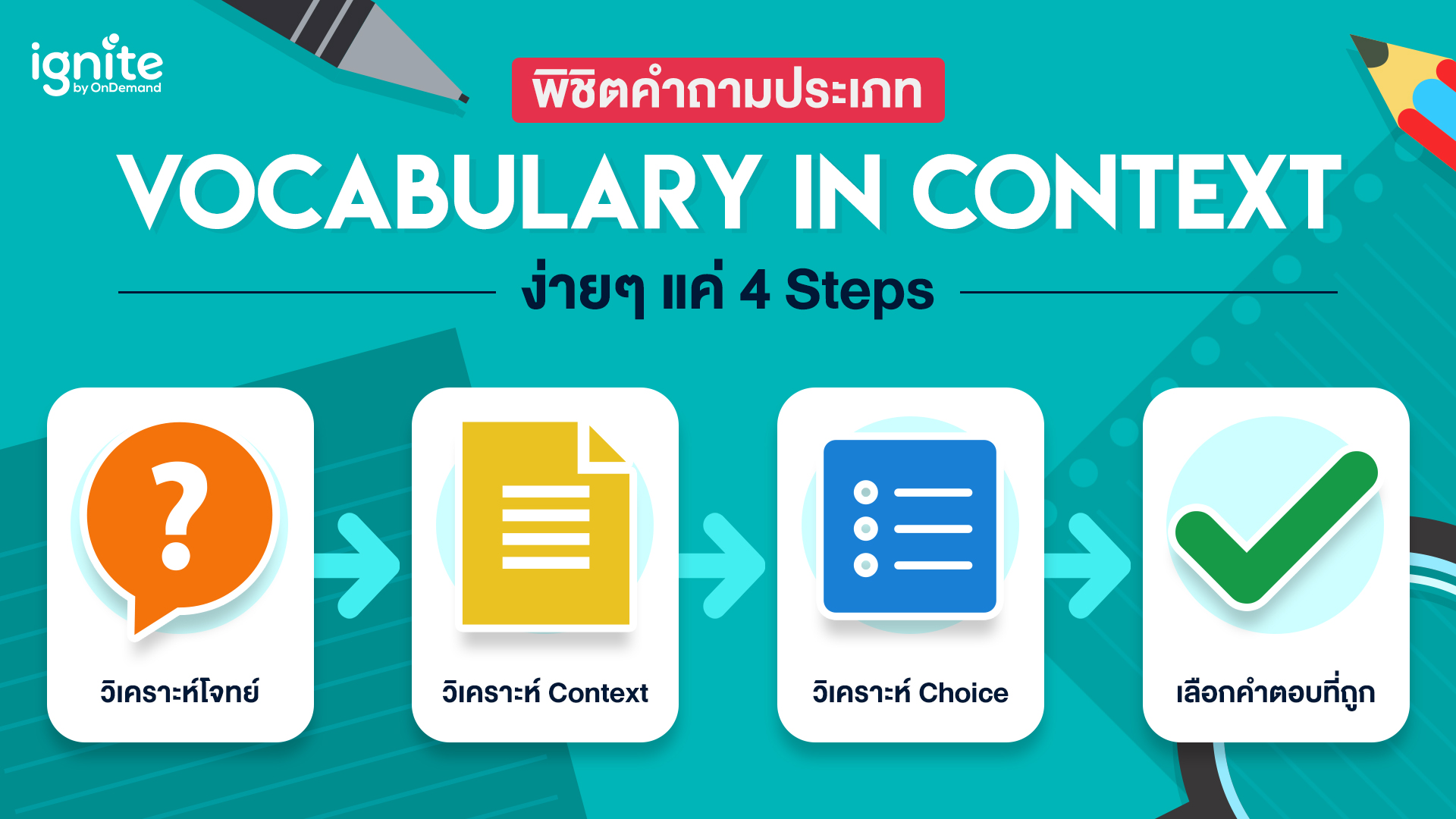4 steps - พิชิตข้อสอบ SAT Reading and Writing - ประเภท Vocabulary in Context - Bigcover3