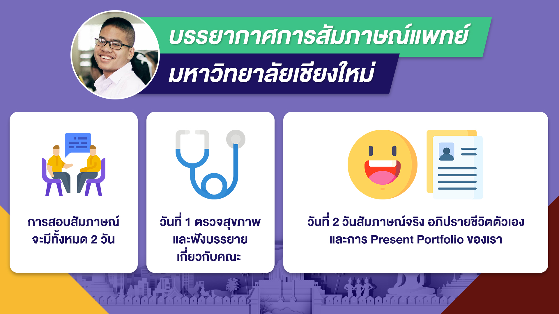 บรรยากาศการสัมภาษณ์แพทย์ - มหาวิทยาลัยเชียงใหม่ - Bigcover4