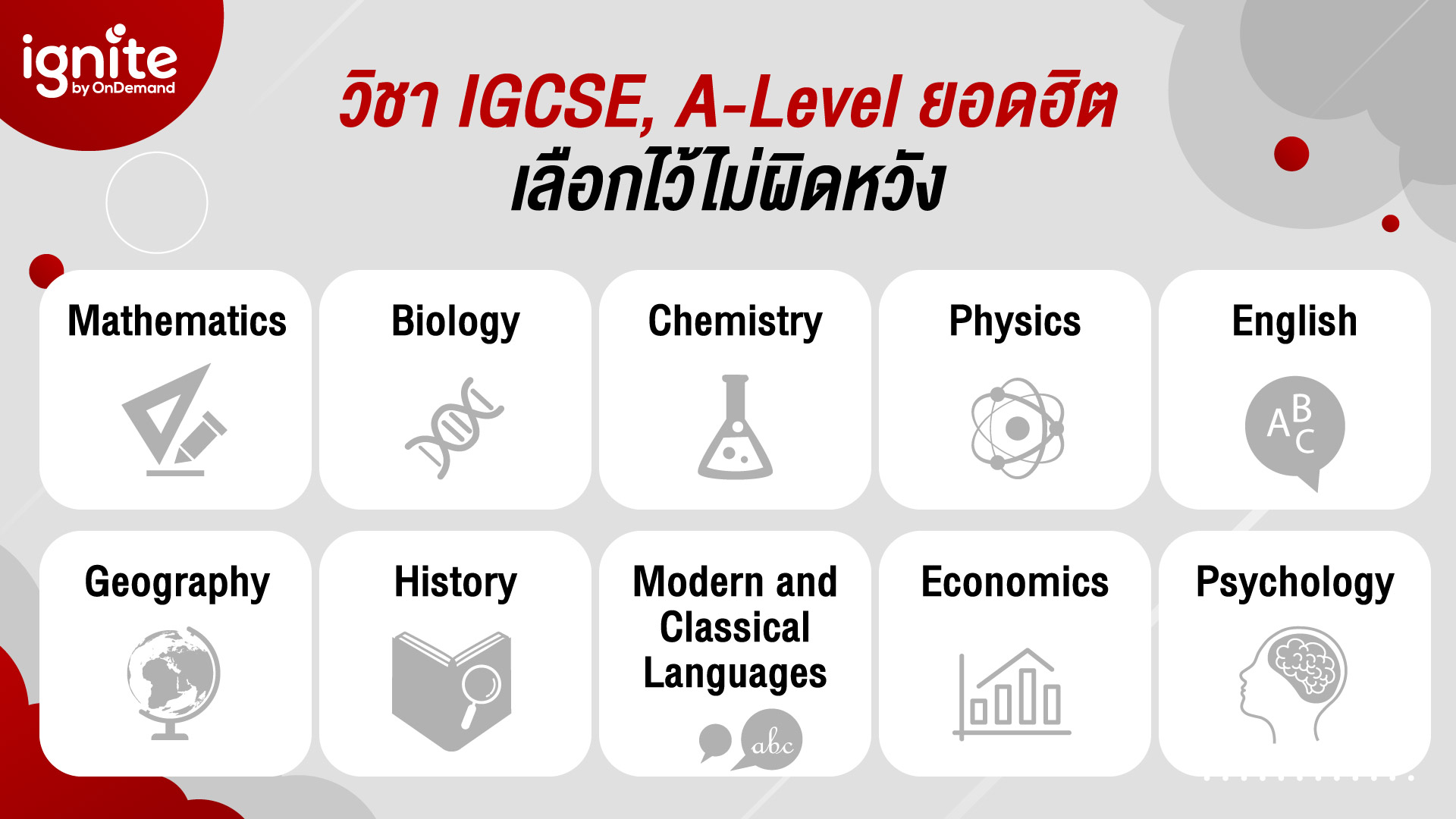 วิชา IGCSE & A-Level - ยอดอิตเลือกไว้ไม่ผิดหวัง - Bigcover5