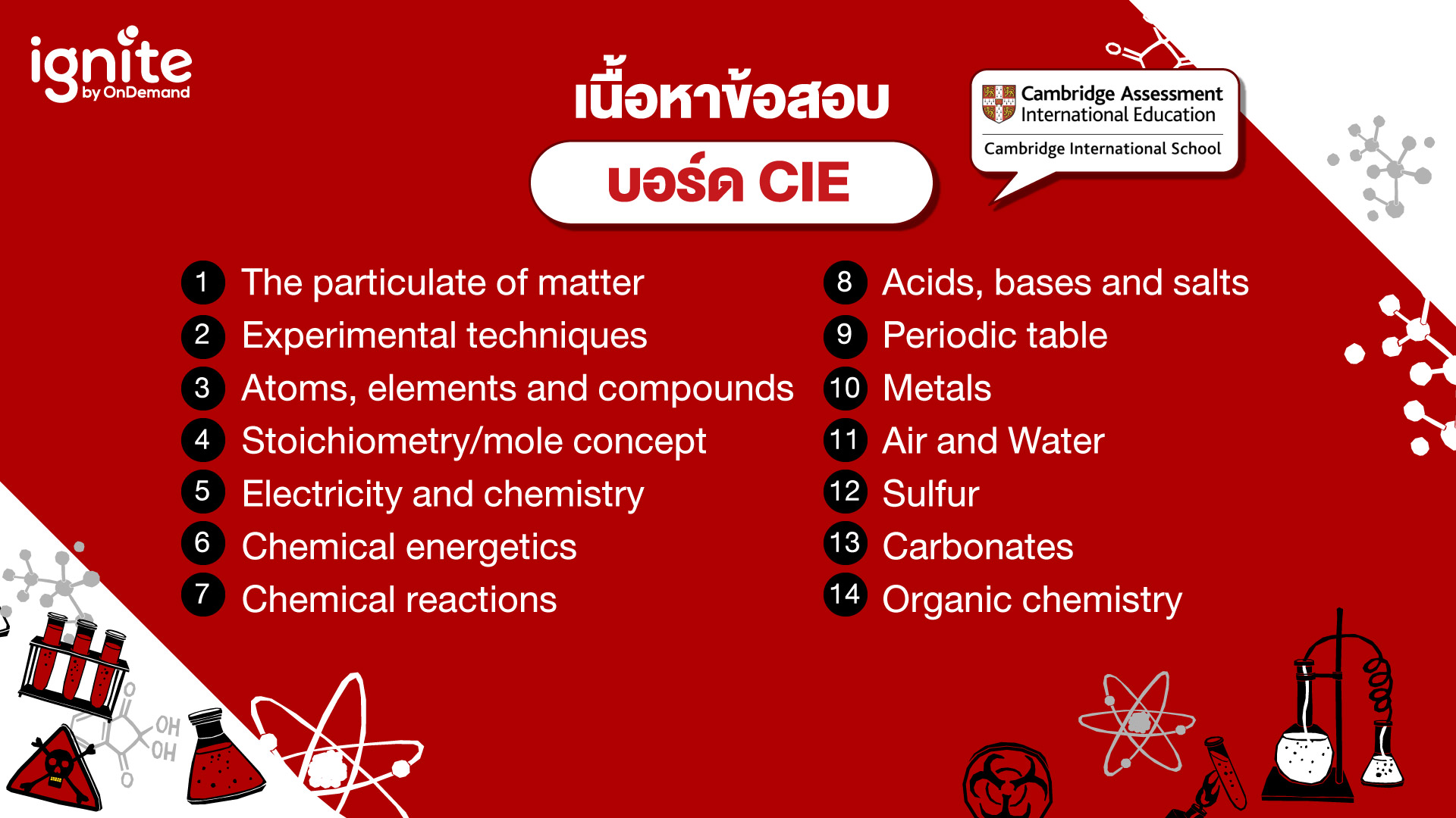 เนื้อหาข้อสอบ IGCSE Chemistry - CIE - Bigcover4