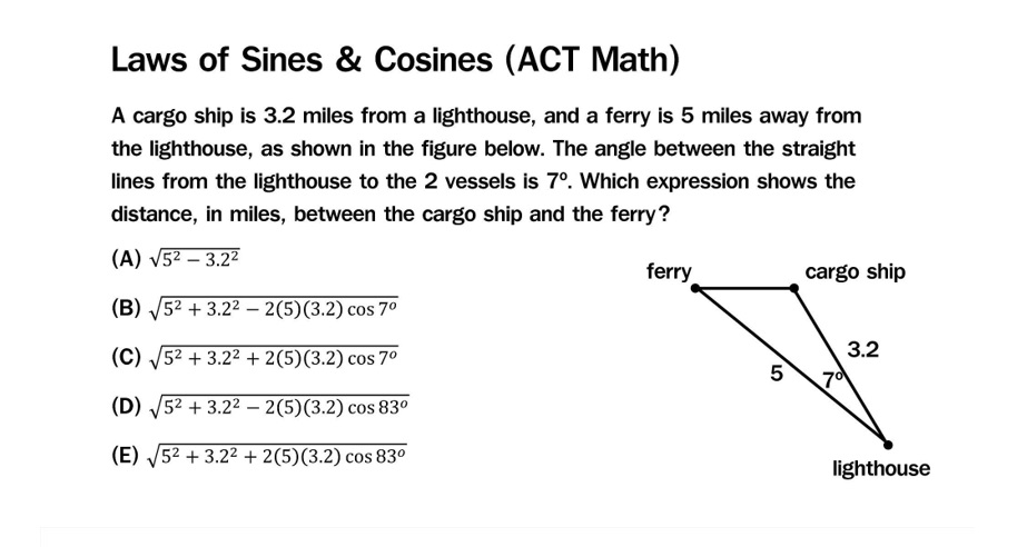 laws of sines & cosines act math - ignite by OnDemand
