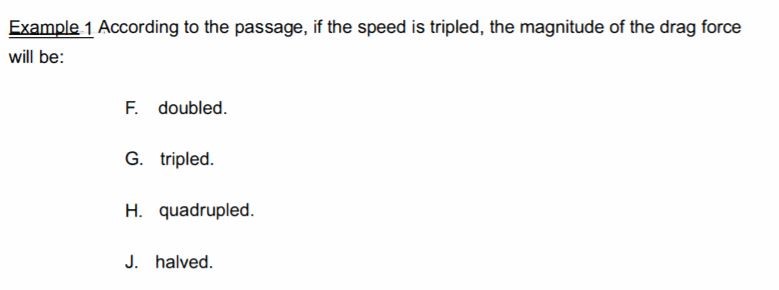 ACT Science - solution - 2