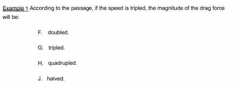 ACT Science - solution - 2