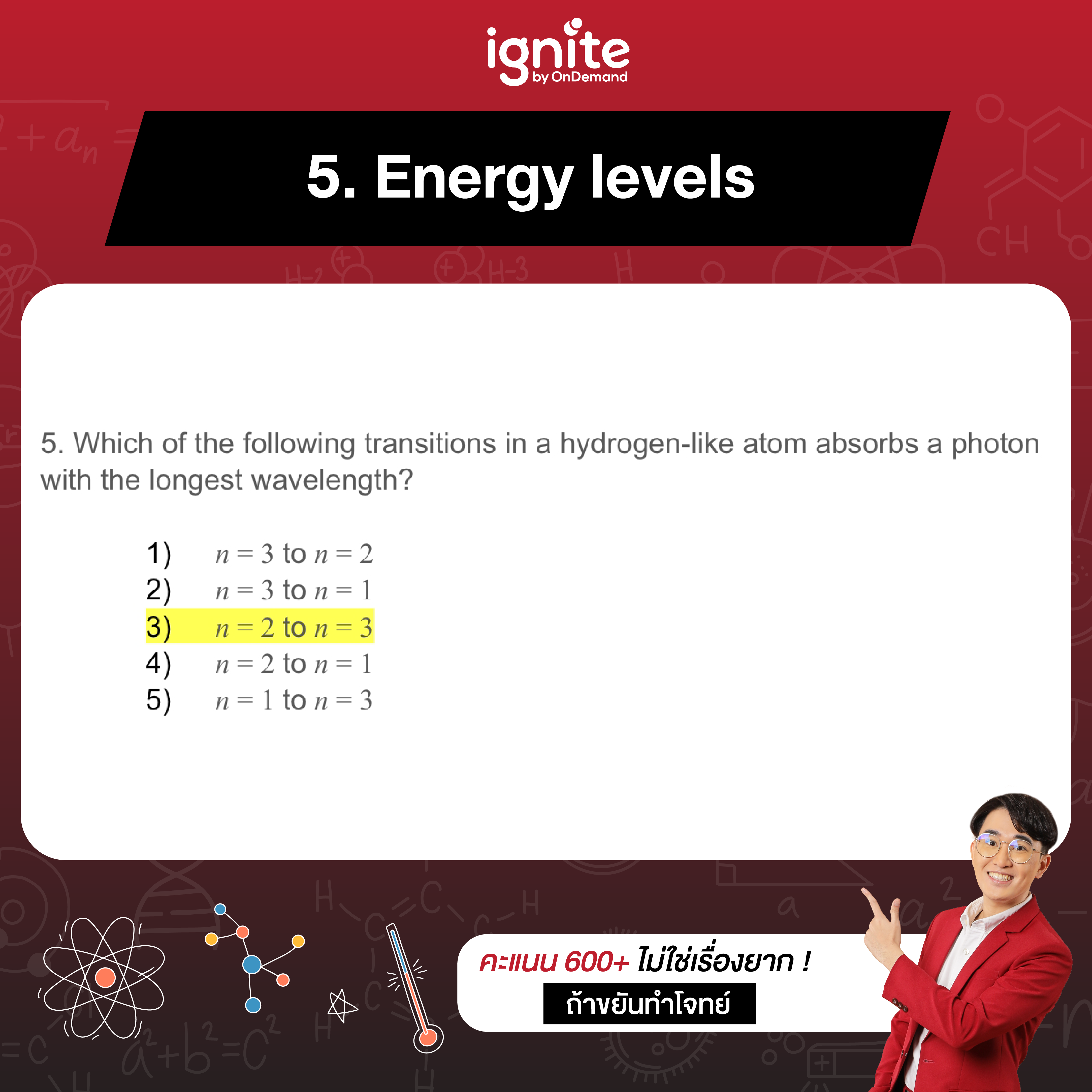 Energy levels CU-ATS - Physics - Jan 2023 - ignite by OnDemand