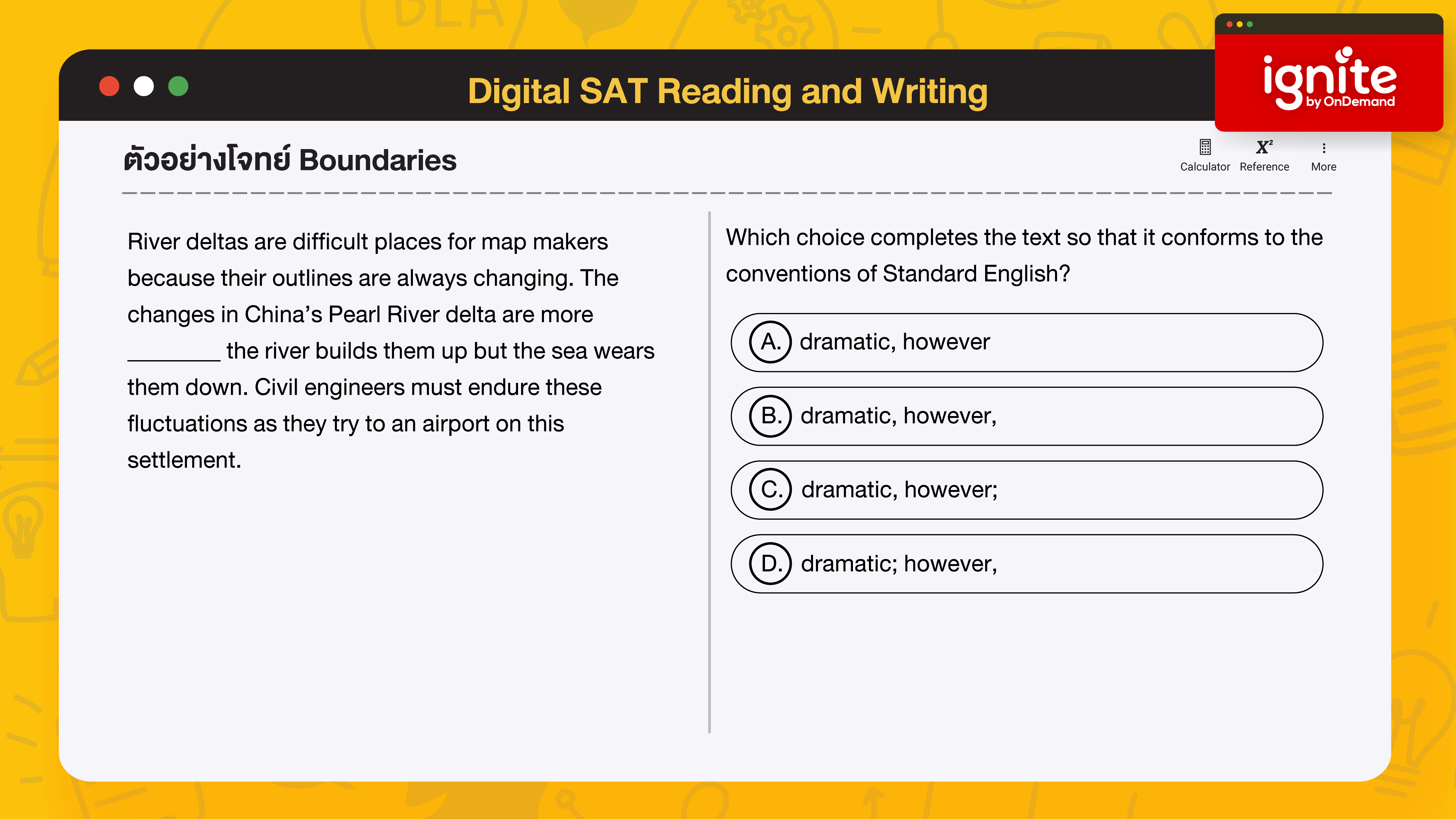Boundaries - Digital SAT Reading and Wrting 2023 - ignite by OnDemand