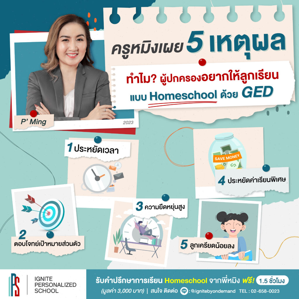 5 เหตุผล ทำไมผู้ปกครองอยากให้ลูกเรียนแบบ Homeschool ด้วย GED-01