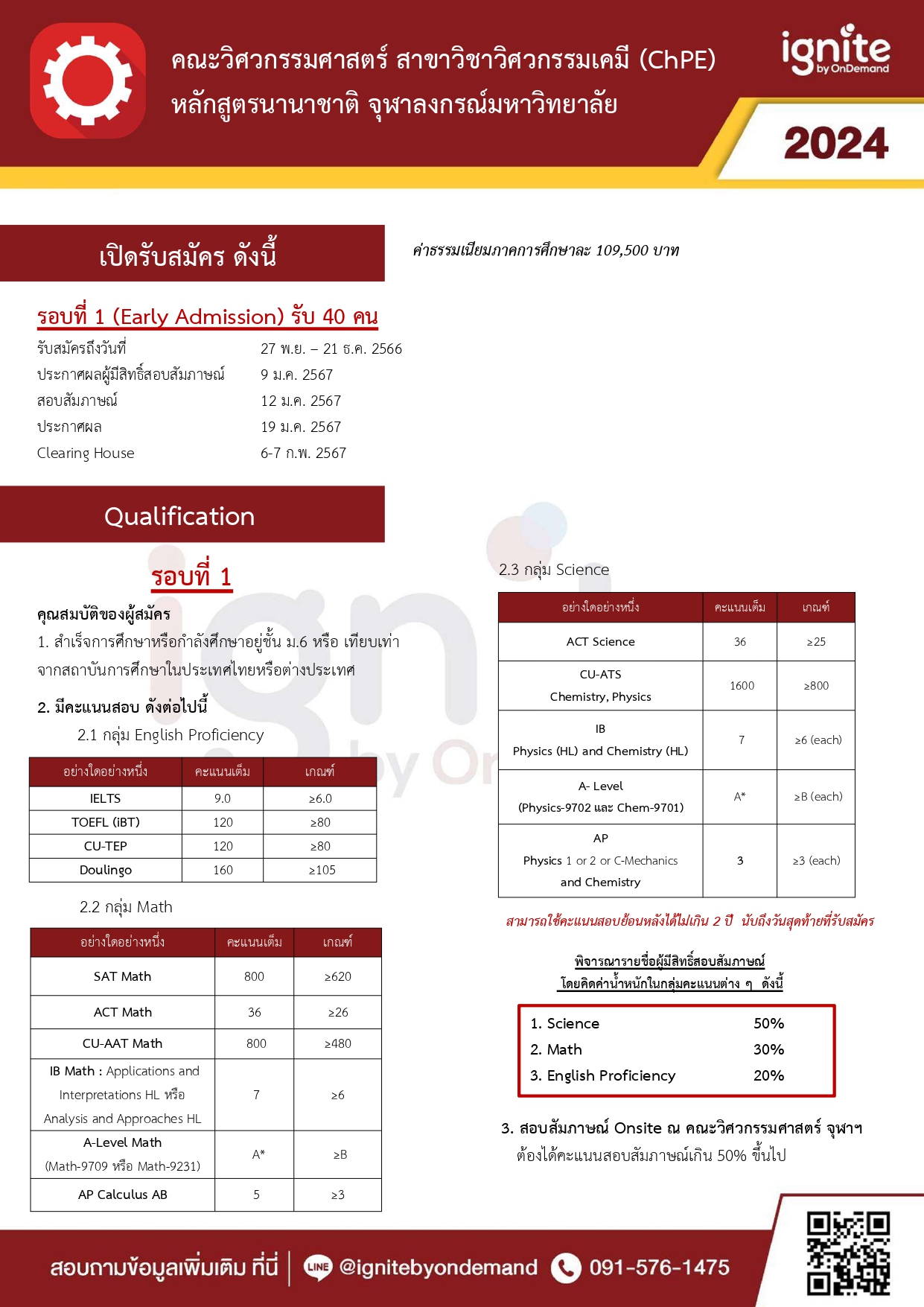 Requirement ChPE TCAS67 - ignite by OnDemand - Banner 1