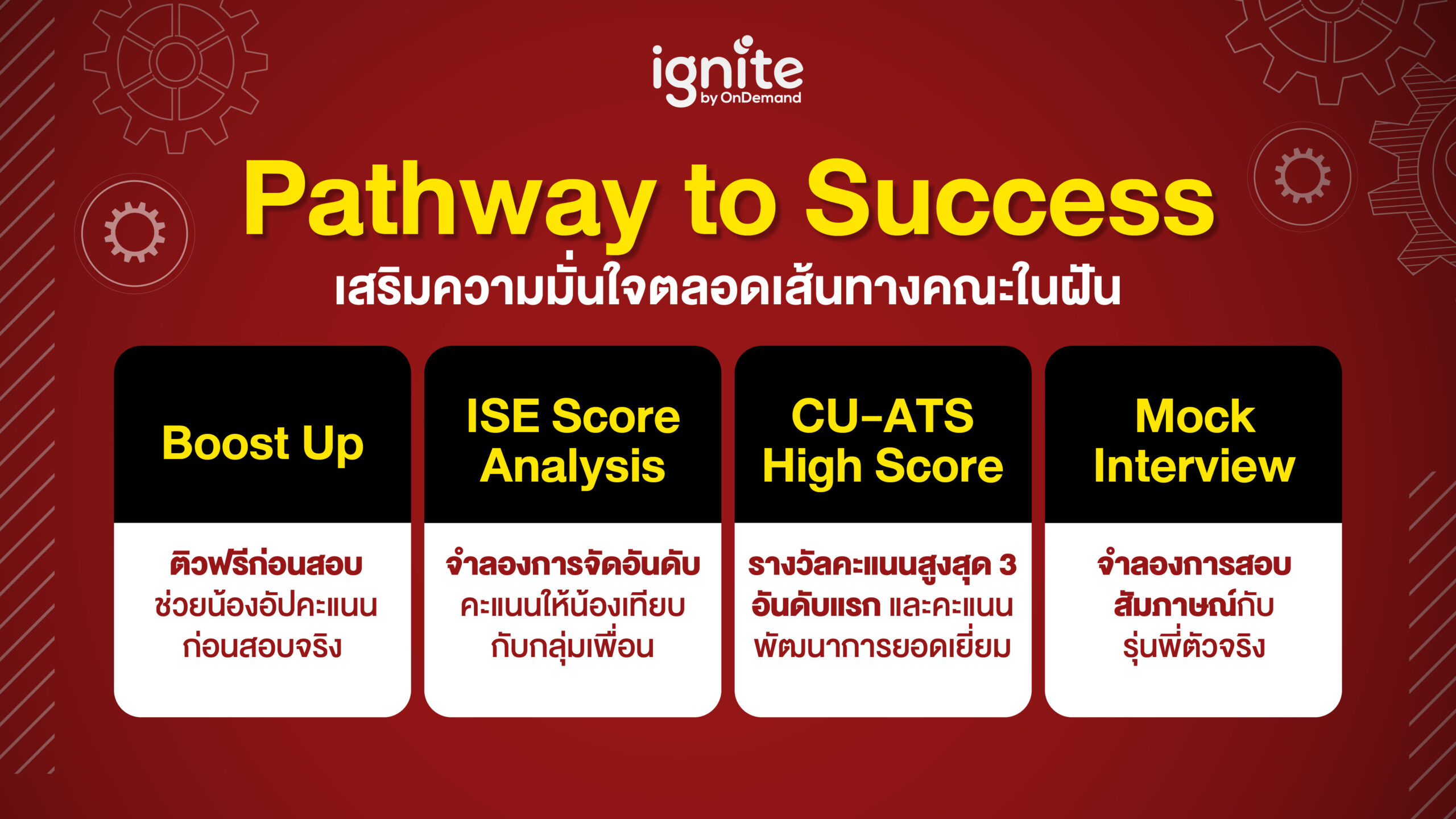 กิจกรรมเสริมทักษะวิศวะอินเตอร์ - ignite by OnDemand - Banner