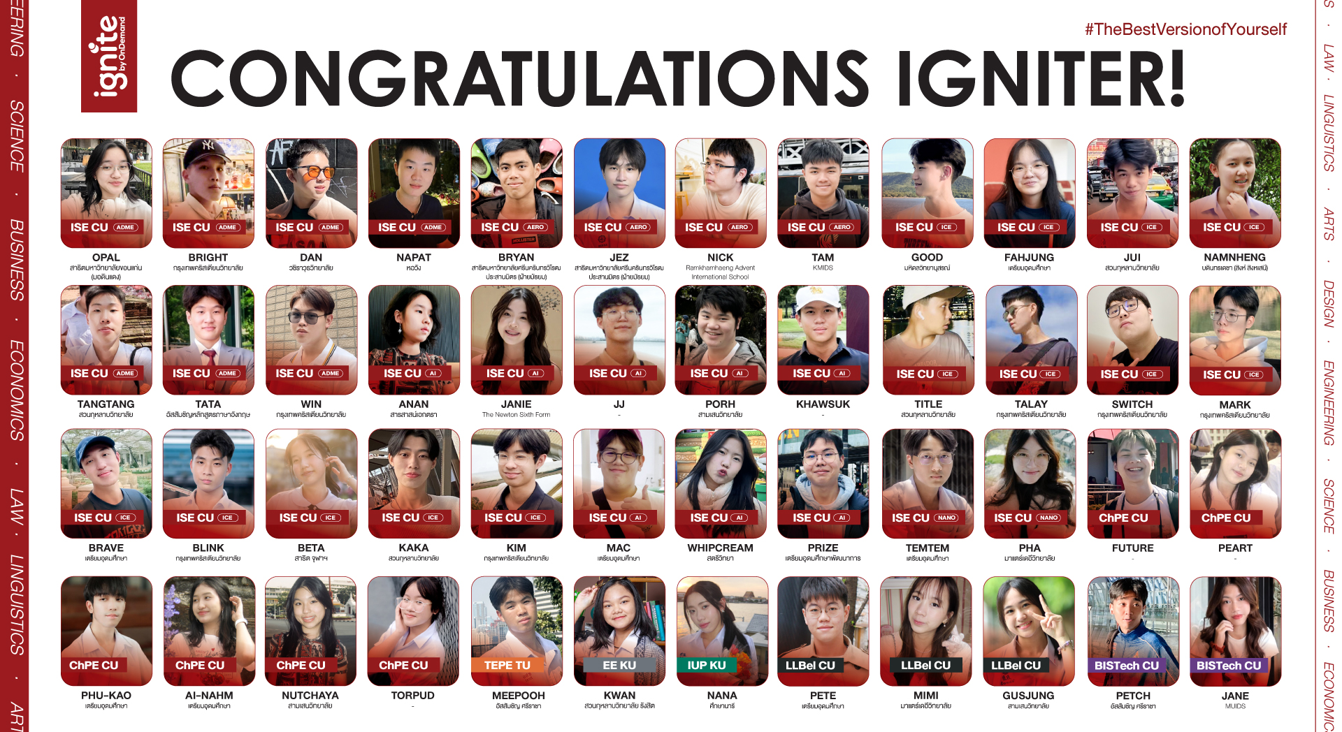 ignite by ondemand Congratulation