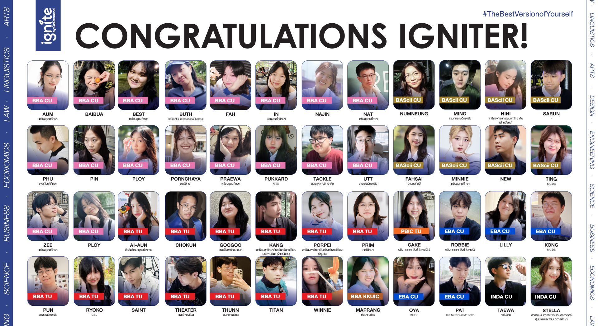 ignite by ondemand Congratulation