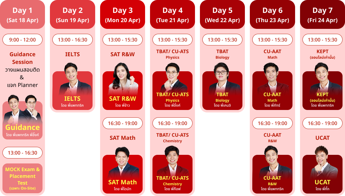 ติวฟรี ปลุกไฟ สตาร์ตเครื่องให้พร้อมสู่ TCAS รอบ 1